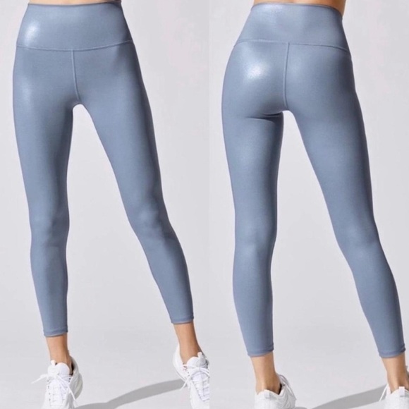 Carbon38 Pants - Carbon38 Women's High-Waisted Gray Leggings S